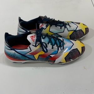 Adidas Gamemode Men’s 8 blue, yellow, & red soccer cleats
